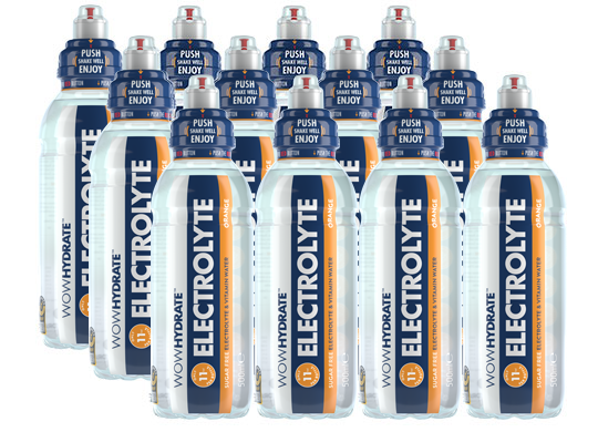 Orange Electrolyte Drink - Pack of 12 - Sports Water - WOW Hydrate