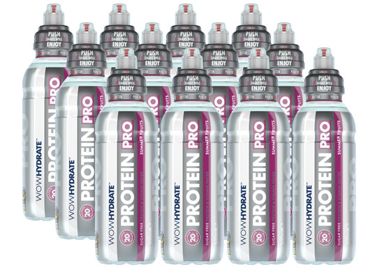 Summer Fruits Protein Pro - Pack of 12 - Sports Water - WOW Hydrate