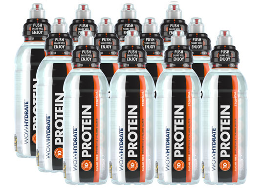 Tropical Sports Drink - Pack of 12 Protein Waters - WOW Hydrate